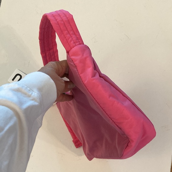 Baggu Mini Nylon Shoulder Bag Azalea Pink NEW - Picture 4 of 14